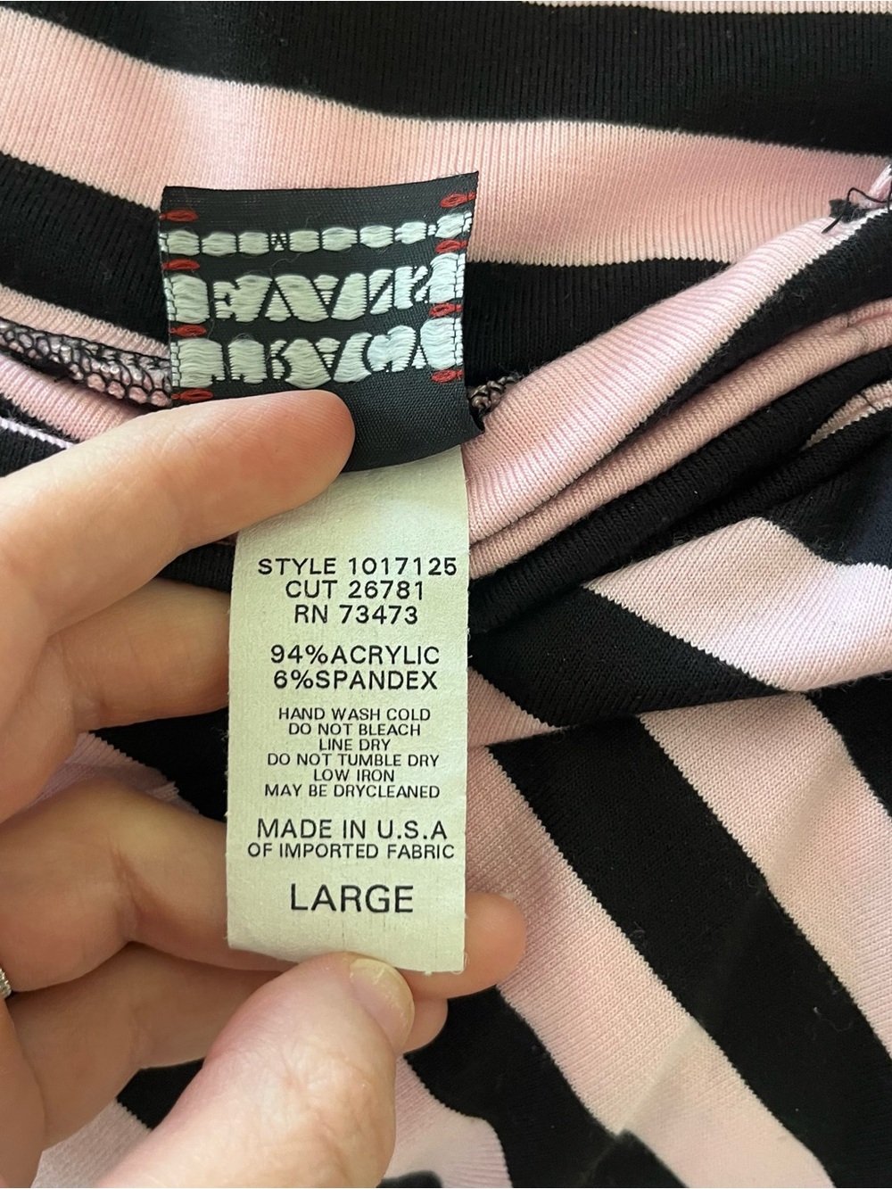 Vintage Tracy Evans Women's Large Striped 90s Mini Skirt - Picture 5 of 5